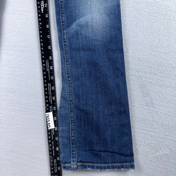 Gap 1969 Easy Straight Leg Jeans Womens Size 26/2 Dark Wash S/705557-00 Blue - Picture 9 of 12